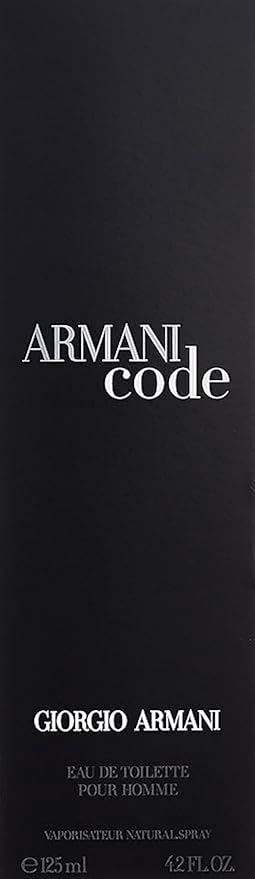 Armani Code by Giorgio Armani for Men – Eau de Toilette 4.2 oz