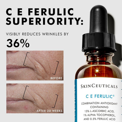 SkinCeuticals C E Ferulic Vitamin C Serum – High Potency Triple Antioxidant Treatment 30ml